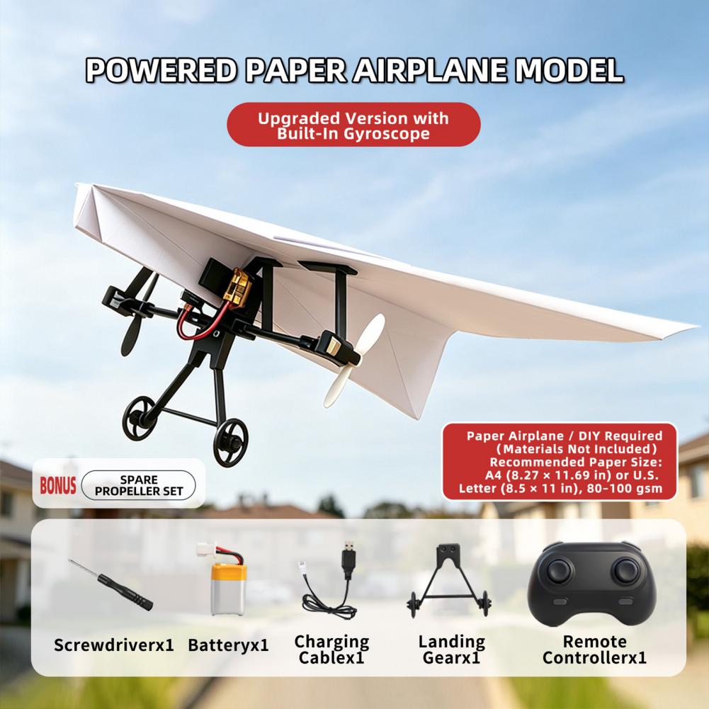 Remote Control Paper Airplane  - Drone Racing Flag recension och pris