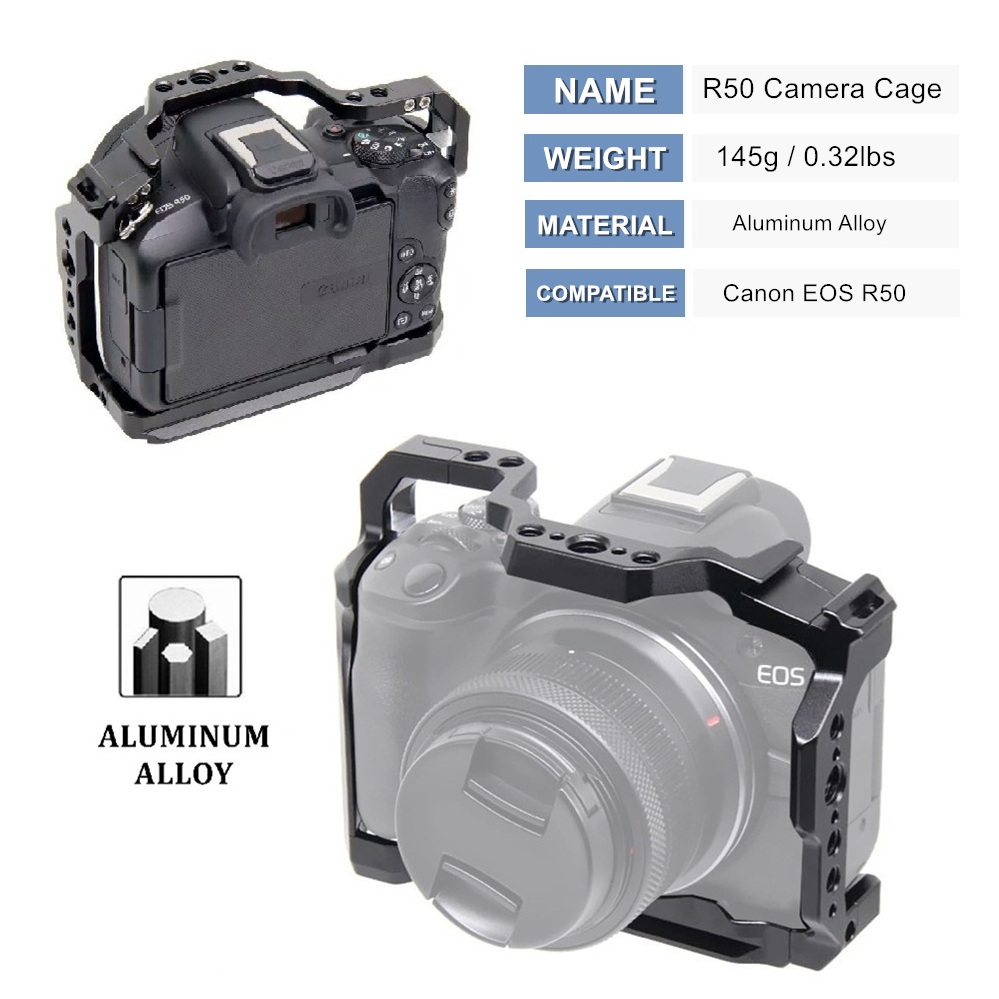 R50 Camera Cage for Canon EOS  - Canon Camera Eos R50 recension och pris